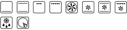 BAUMATIC OMBRA1SS Single Oven Function Icons