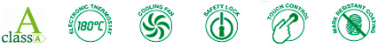 BAUMATIC P470SS Integrated Freezer Feature Icons