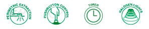 BAUMATIC PI1SS Cooker Hood Feature Icons