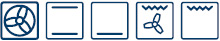 BOSCH HBR43B250B Single Oven Function Icons