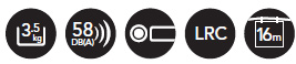 MAYTAG DC7583 Laundry Feature Icons