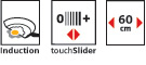 SIEMENS EH675ME11E Hob Feature Icons