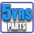 5 Years Warranty on Parts