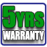 5 Years Manufacturers Warranty