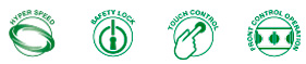 BAUMATIC B45 Electric Hob Feature Icons