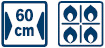 BOSCH PCH615M90E Gas Hob Feature Icons