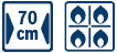 BOSCH PCQ715B90E Gas Hob Feature Icons