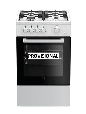 BEKO 50cm Single Oven Gas Cooker 4 FSD Fitted