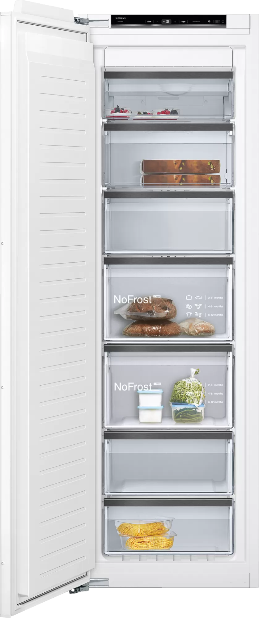 GI81NHCE0G SIEMENS Integrated Tall Freezer - Soft Close Fixed Hinge - 177x54