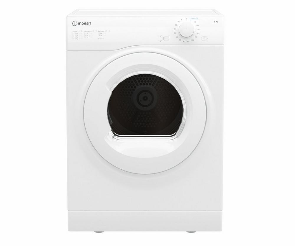 I1D80WUK Indesit I1D80WUK 8kg Air-Vented Tumble Dryer - White