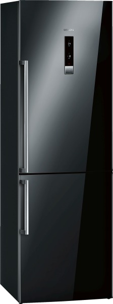 Siemens black shop fridge freezer