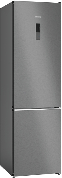 KG39NAXCF SIEMENS IQ500 Freestanding Fridge-Freezer - NoFrost - HyperFresh - In-Door Electronics - LED Light with soft start - Integrated Handles - D Energy - Black Steel Doors