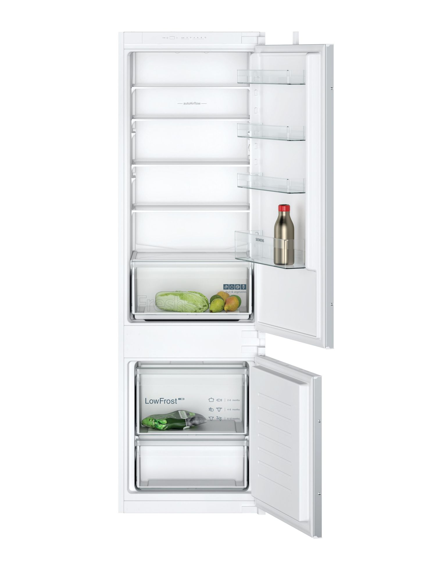 KI87VNSF0G Integrated Fridge-Freezer - 7030 Split - Sliding Hinge - LowFrost Freezer - 177x54