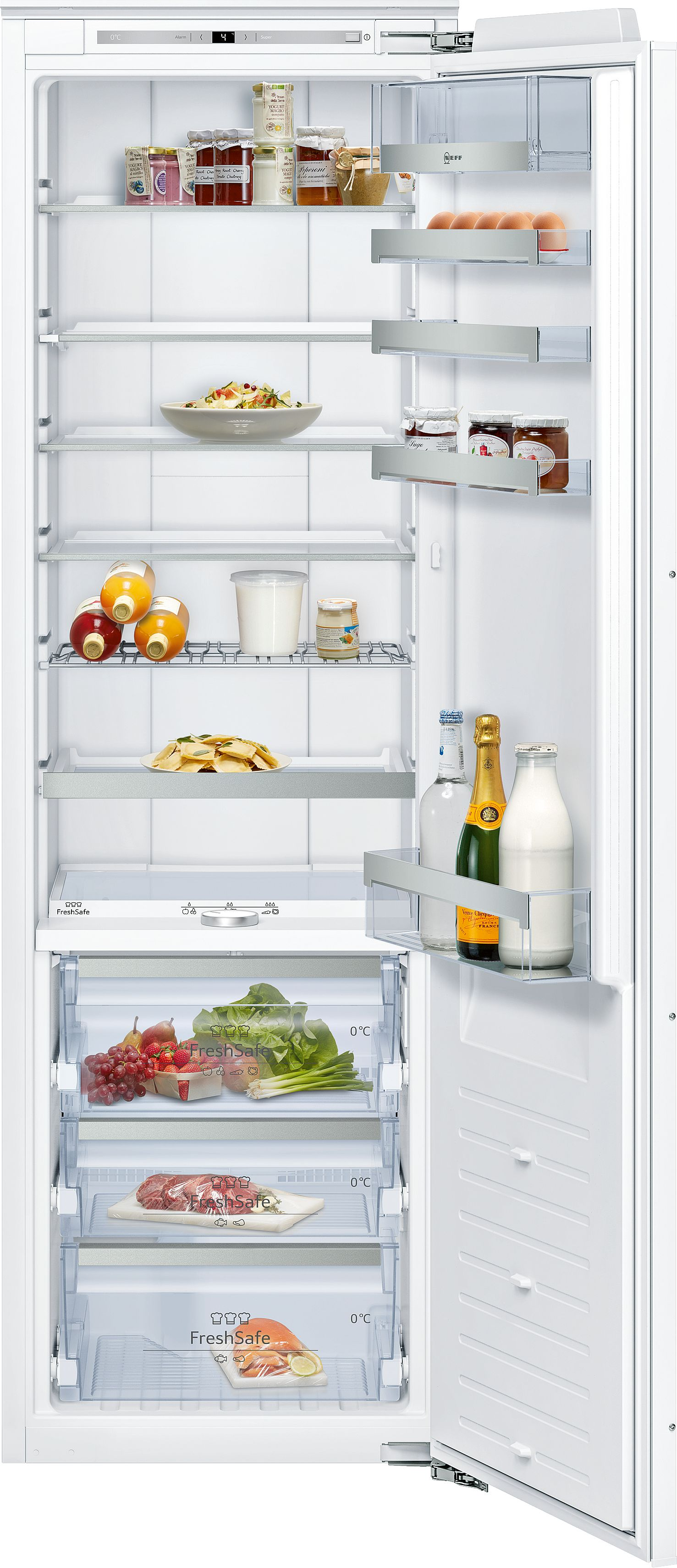 Tall larder sales integrated fridge