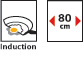SIEMENS EH845TL11E Hob Feature Icons