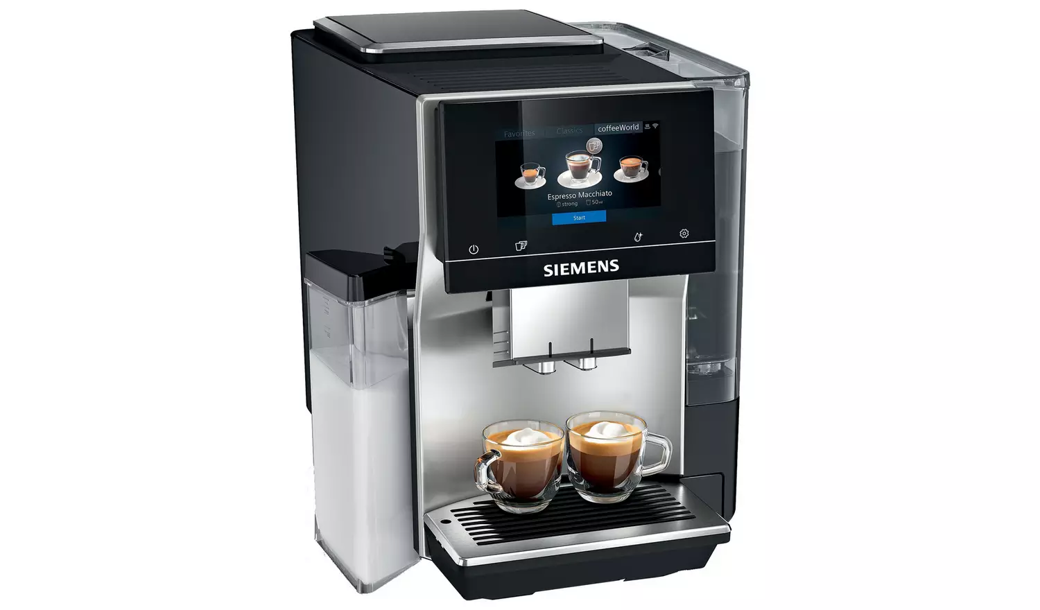 TQ703GB7 SIEMENS Freestanding Coffee Machine - EQ700 Bean to Cup Coffee Machine - Silver/Black