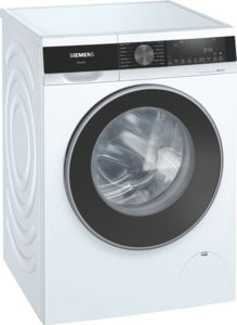 WG44G290GB SIEMENS IQ500 Freestanding Washing Machine - 9Kg/1400Spin - StainRemoval - IQDrive - VarioSpeed - LED Display - White with Chrome/Black Door  - A Energy