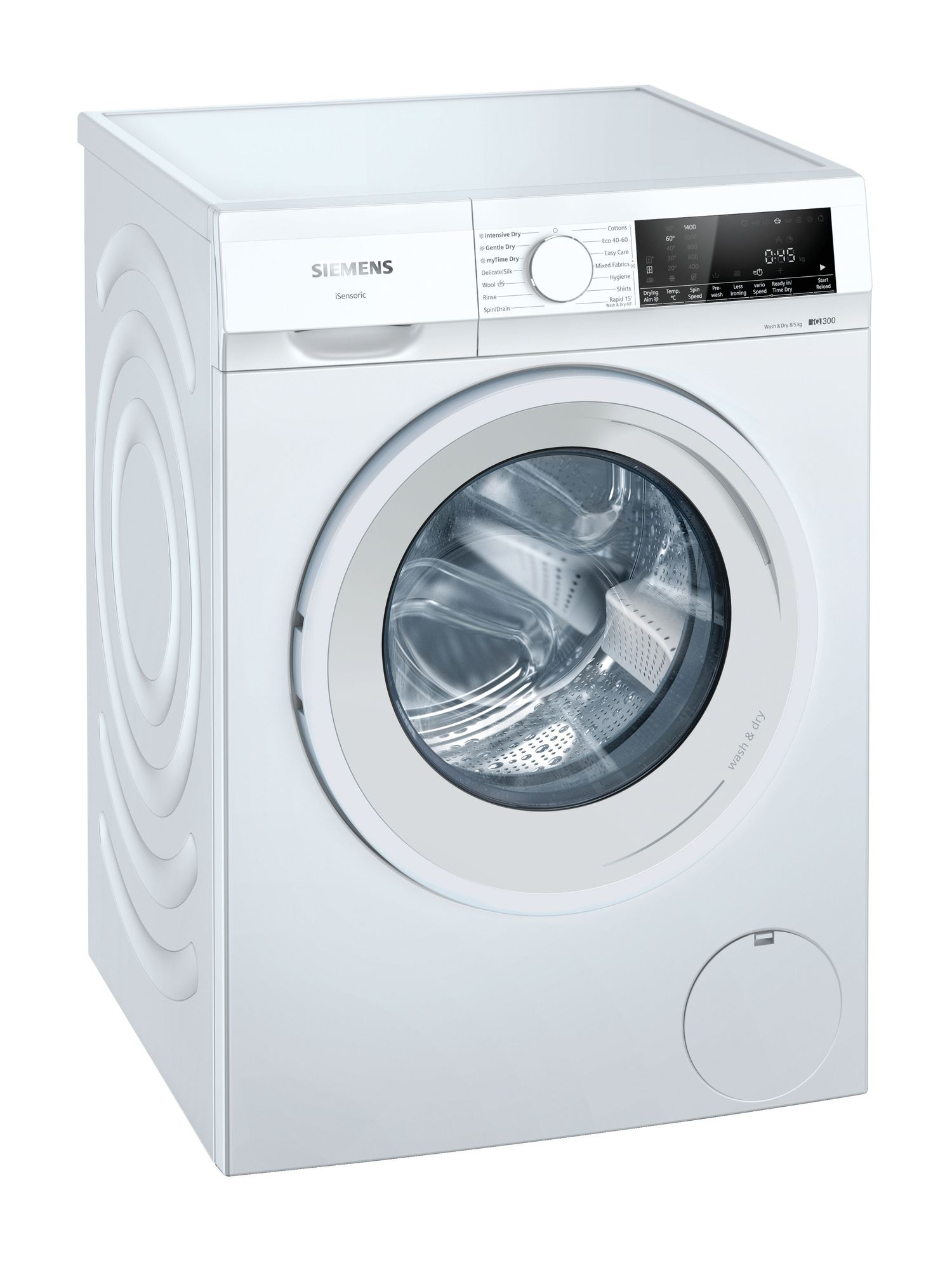 WN34A1U8GB SIEMENS Freestanding Washer Dryer - 8Kg Wash / 5Kg Dry - 1400 Spin - C/E  Energy - White