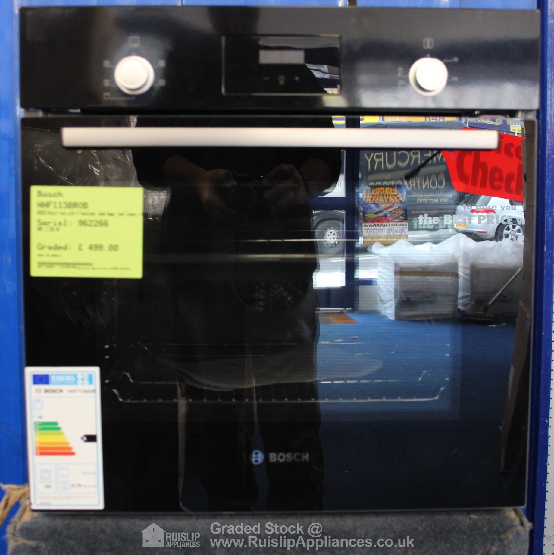 Single Oven 13 Amp, A Rated, 66L, 2 Years