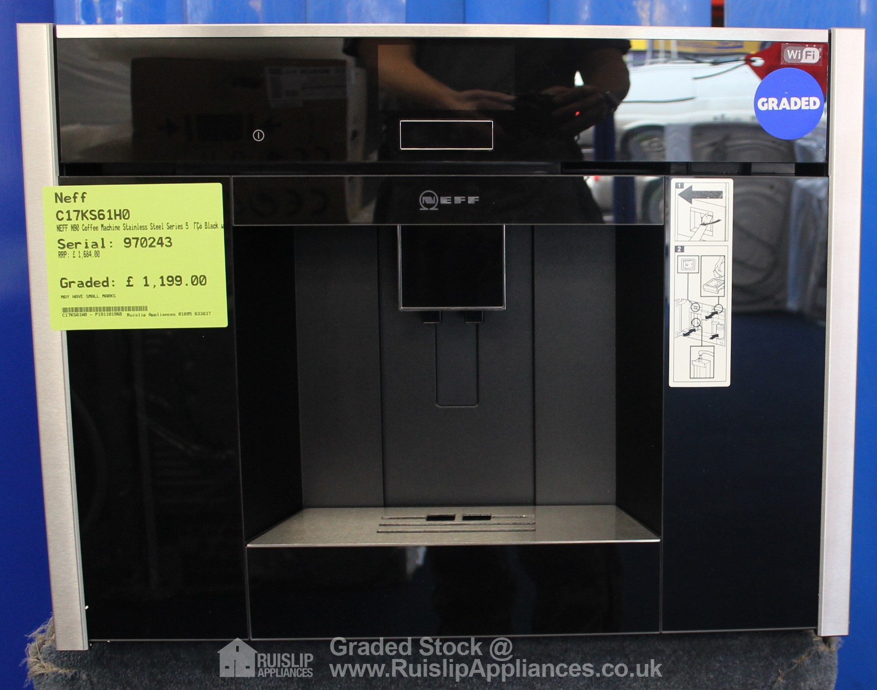 Graded C17KS61H0 Neff N90 Coffee Machine Stainless Steel Series 5