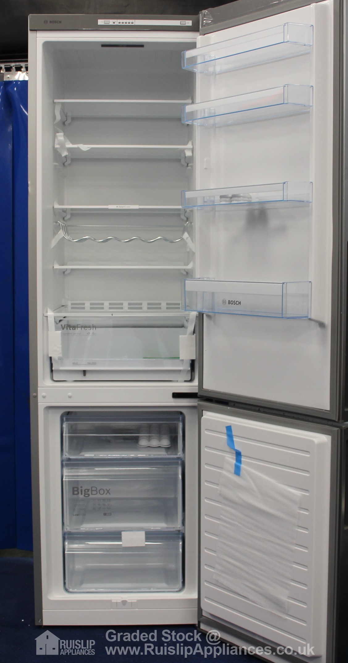 BOSCH Fridge Freezer 60cm Stainless Steel Look Classixx