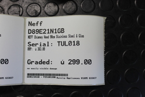 Neff D89E21N1GB Hoods Chimney - 478022