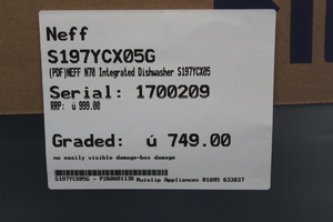 Neff S197YCX05G Dishwashers Full Size - 1666604