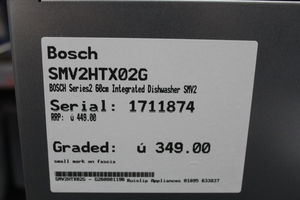 Bosch SMV2HTX02G Dishwashers Full Size - 1712481