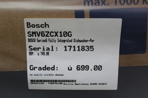 Bosch SMV6ZCX10G Dishwashers Full Size - 1711033