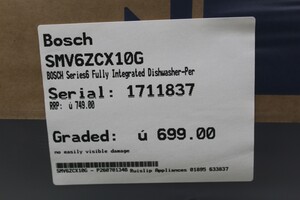 Bosch SMV6ZCX10G Dishwashers Full Size - 1711035