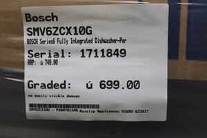 Bosch SMV6ZCX10G Dishwashers Full Size - 1711047