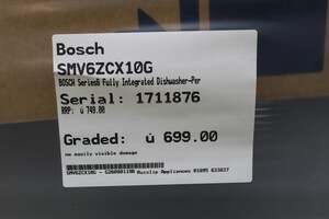 Bosch SMV6ZCX10G Dishwashers Full Size - 1722766