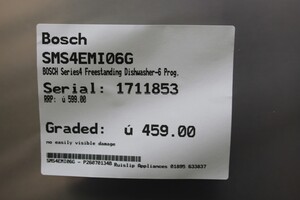 Bosch SMS4EMI06G Dishwashers Full Size - 1711051