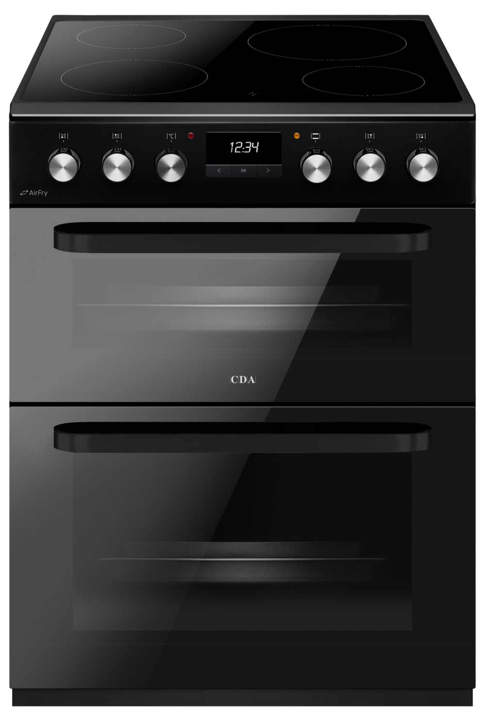 CDA CFC631BL CDA Freestanding 60cm Electric Cooker 3 Zone