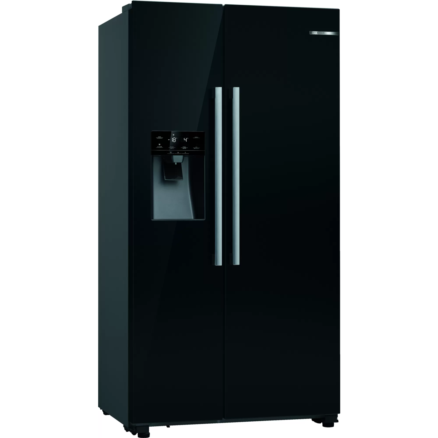 Black gloss on sale american fridge freezer